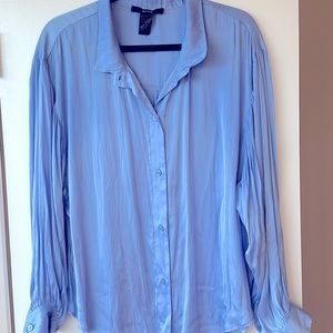 Smythe poet blouse size S light blue